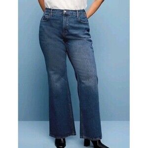 NWT Women's Old Navy Plus Midrise Loose Bootcut Jeans Size 28